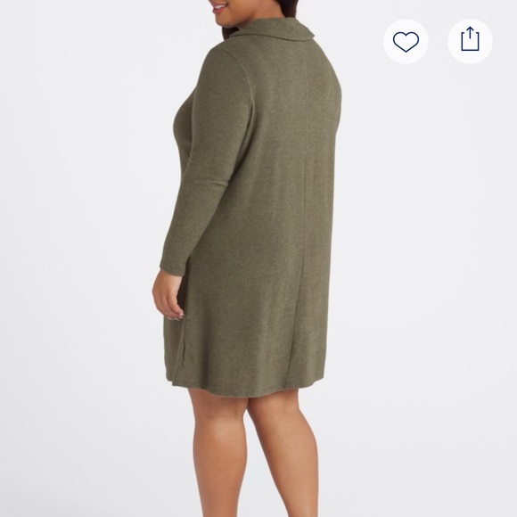 NWOT - Kaileigh Olive Long Sleeve Dress - Picture 2 of 8